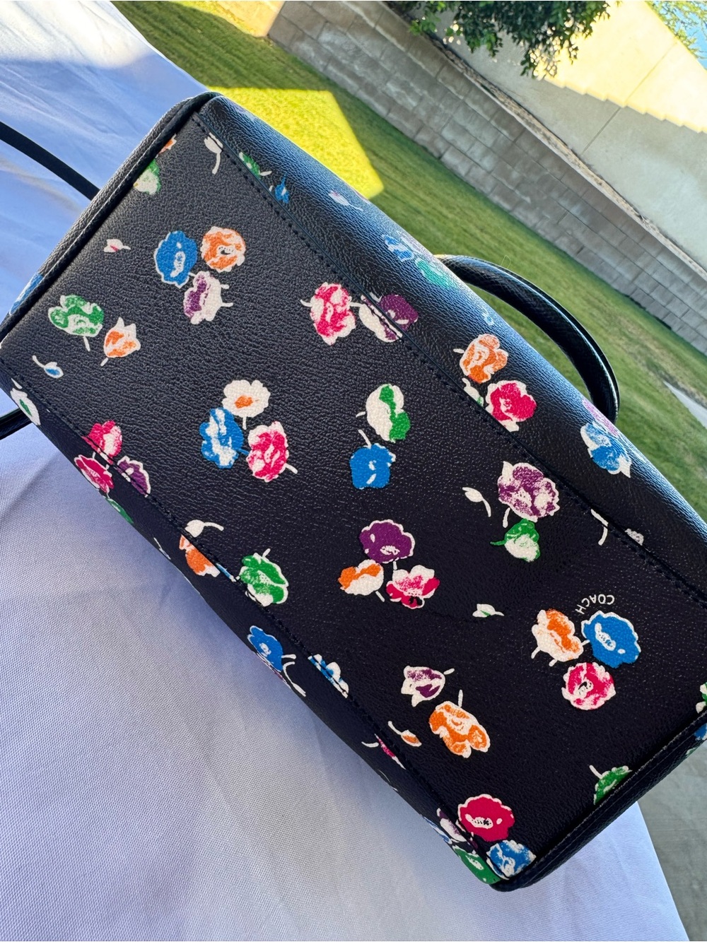 COACH Floral Mini Bennett Satchel and Zip Wallet Set - Picture 3 of 16